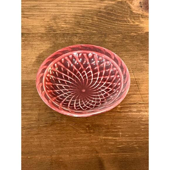 Harlequin Maroon Creamer & Nappy Set Vintage Fiesta Line HTF Red Glaze - Picture 2 of 10